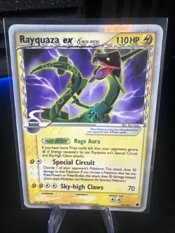 Rayquaza ex 97/101 HP EX Dragon Frontiers English Pokemon Card TCG - Image 1