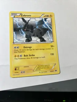 Pokemon 2012 Near Mint Zekrom Next Destinies Rare 50/99 Card - Image 1