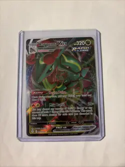 Pokemon TCG Rayquaza VMAX Holo Ultra Rare Card Evolving Skies 111/203 - Image 1