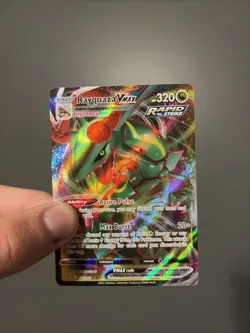 Pokemon TCG Rayquaza VMAX Holo Ultra Rare Card Evolving Skies 111/203 - Image 3