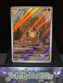 Pokemon Card Klawf 217/198 Scarlet & Violet Base Set Illustration Rare Near Mint - Image 1
