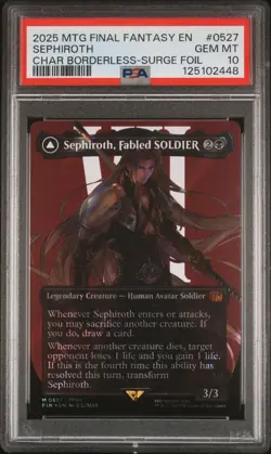 2025 #0527 SEPHIROTH, FABLED SOLDIER/SEPHIROTH, ONE-WINGED ANGEL PSA 10 - Image 1