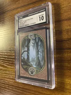 MTG✨SWAMP (Full Art)✨Unglued CGC 10 GEM MINT Land 1998 Mark Zug Art LOW POP ! - Image 4