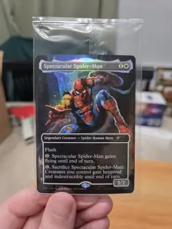 Spectacular Spider-Man Magic The Gathering Promo From Marvel Legends Figure - Image 1