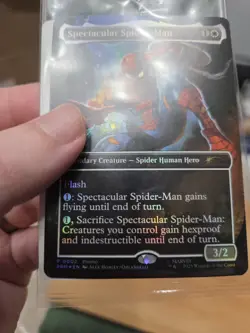 Spectacular Spider-Man Magic The Gathering Promo From Marvel Legends Figure - Image 2