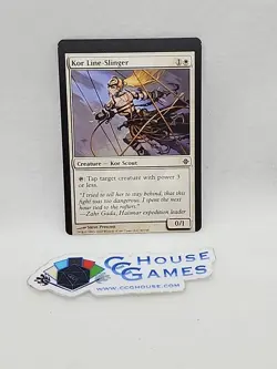 MTG Misprint Kor Line-Slinger Miscut Alignment Error Rise Of Eldrazi *CCGHouse* - Image 1