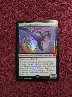 Gwenom Remorseless 0286 Foil Promo Marvels Spider-Man - Image 1