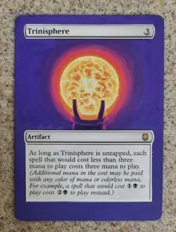 Mtg Trinisphere Altered Hand Painted Darksteel Magic The Gathering - Image 1