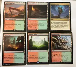MTG Gruul utility land lot x6 (red green) commander NM regular (Command Tower) - Image 1