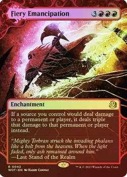 Fiery Emancipation *Japanese Foil* - WOT - NM - Magic The Gathering - MTG - Image 1