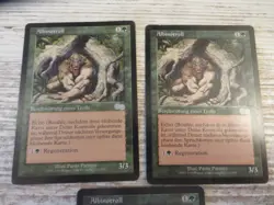 3x Albino Troll - Urza's Saga - EX - German - OOP MTG - Image 2
