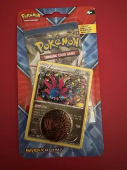 2016 Pokemon TCG XY BREAKPOINT HYDREIGON Promo Coin Checklane Blister Pack - Image 1
