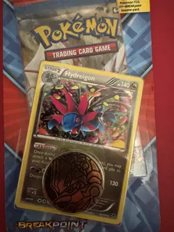 2016 Pokemon TCG XY BREAKPOINT HYDREIGON Promo Coin Checklane Blister Pack - Image 2