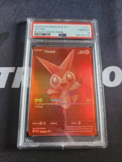 Pokemon 2025 Victini 171/086 Black White Rare Black Bolt GEM MINT PSA 10 - Image 1