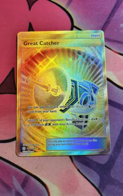 Great Catcher 264/236 Gold Secret Rare Pokemon Cosmic Eclipse NM - Image 2