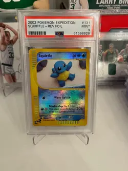 2002 Pokemon Expedition Squirtle 131 Reverse Holo PSA 9 - Image 1