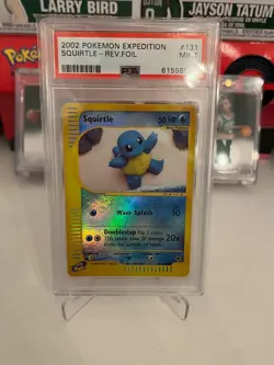 2002 Pokemon Expedition Squirtle 131 Reverse Holo PSA 9 - Image 2