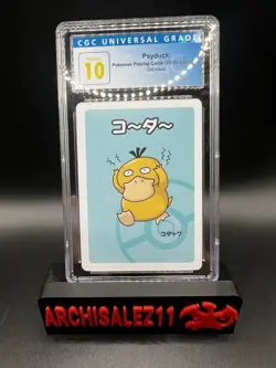 Pokemon 2019 Psyduck Japanese Old Maid CGC 10 Pristine - Image 1