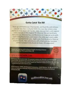 Pokemon TCG Scarlet and Violet 151 Booster Bundle Set - 290-85321 820650853210 - Image 2