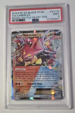 POKEMON 2016 XY Battle Heart Tins Promo VOLCANION EX #XY173 PSA 9 Mint RARE - Image 1