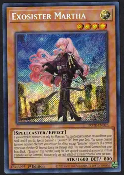 Yugioh Exosister Martha POTE-EN025 Secret Rare 1st - NM - Image 1