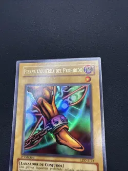 Yugioh! Left Leg of the Forbidden One LDD-S121 Ultra Rare 1st Edition LP Spanish - Image 5