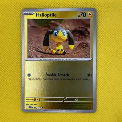 Helioptile 052/132 Common Reverse Holo Mega Evolution Pokemon Card NM - Image 1