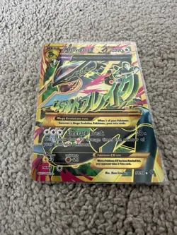 Pokemon Mega M Rayquaza EX 98/98 Ancient Origins Full Art Gold Card 2015 - Image 2