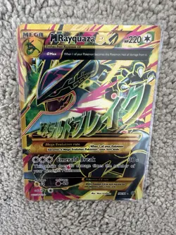 Pokemon Mega M Rayquaza EX 98/98 Ancient Origins Full Art Gold Card 2015 - Image 3