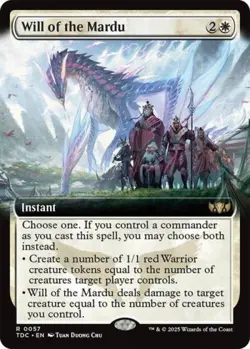 Will of the Mardu (Extended Art) - Near Mint MTG Commander: Tarkir: Dragonstorm - Image 1