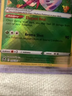 2 Pokemon TCG Trading Cards- Leafeon VSTAR & Radiant Tsareena - Image 3