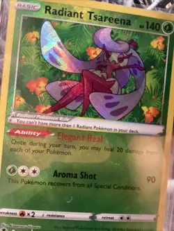 2 Pokemon TCG Trading Cards- Leafeon VSTAR & Radiant Tsareena - Image 4