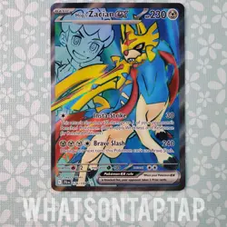 Pokemon Card Hops Zacian Ex 176/159 Secret Rare Scarlet Violet Journey Together - Image 1
