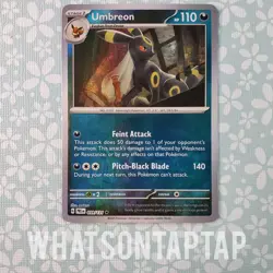 Pokemon Card Umbreon 059/131 Poke Ball Holo Rare SV Prismatic Evolutions LP - Image 1