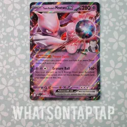 Pokemon Card Team Rockets Mewtwo Ex 081/182 Scarlet Violet Destined Rivals NM - Image 1