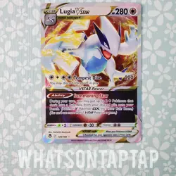 Pokemon Card Lugia Vstar 139/195 Ultra Rare Sword Shield Silver Tempest Singles - Image 1