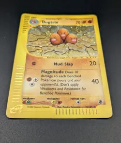 Dugtrio Pokemon Card 10/165 - E- Series Expedition Base Set- Holo Rare - LP - Image 3