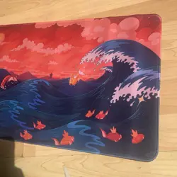 Gyarados Rubber Playmat Play Mat Pokemon Tcg Trading Card Game Mouse Pad - Image 3