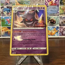 Sealed Gengar SWSH241 NM Mint Lost Origin Prerelease SWSH Promo Stamp Card - Image 2