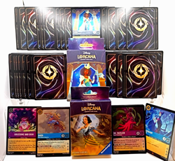 Disney Lorcana 1st Chapter & Floodborn 103 Card Lot + 3 (65 CT) Lorcana Sleeves - Image 2