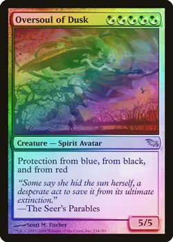 Oversoul of Dusk FOIL Shadowmoor PLD White Green Rare MAGIC MTG CARD ABUGames - Image 1