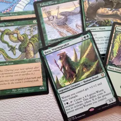 WURMS WYRMS WORMS Green Day Custom Complete COMMANDER DECK. ALL 100 Magic Cards - Image 1