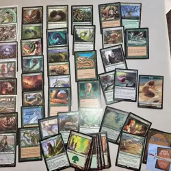 WURMS WYRMS WORMS Green Day Custom Complete COMMANDER DECK. ALL 100 Magic Cards - Image 2