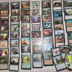 WURMS WYRMS WORMS Green Day Custom Complete COMMANDER DECK. ALL 100 Magic Cards - Image 3