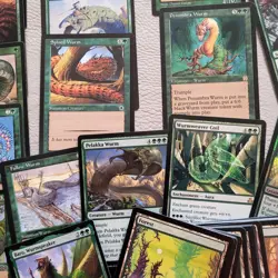 WURMS WYRMS WORMS Green Day Custom Complete COMMANDER DECK. ALL 100 Magic Cards - Image 5