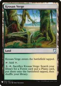 Krosan Verge Light Play, English Magic the Gathering MTG Mystery Booster - Image 1
