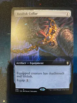 MTG Battle for Baldurs Gate Basilisk Collar Extended Art - Image 1