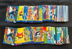 2001 Topps Pokemon Johto Series 1 & 3 Non Foil Complete Sets - LP/NM - Image 1