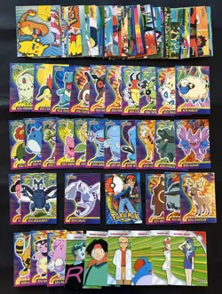 2001 Topps Pokemon Johto Series 1 & 3 Non Foil Complete Sets - LP/NM - Image 2
