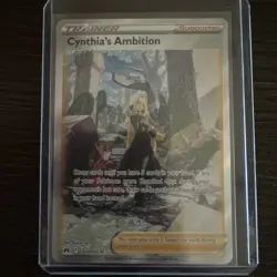 Pokemon Cynthia's Ambition GG60 Crown Zenith Ultra Rare Full Art Holo - Image 1